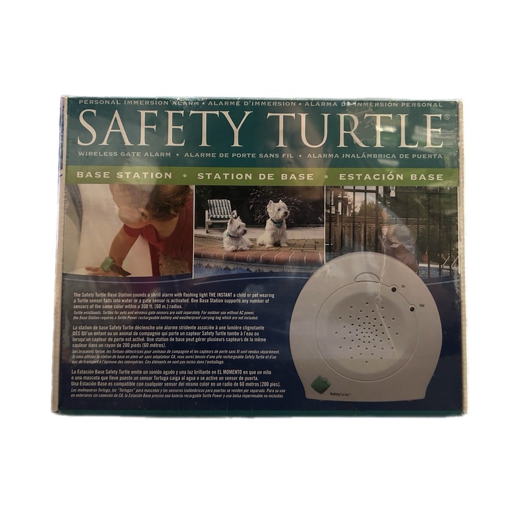 Safety Turtle Base Station Pool Immersion Alarm Child Pet Station New Sealed